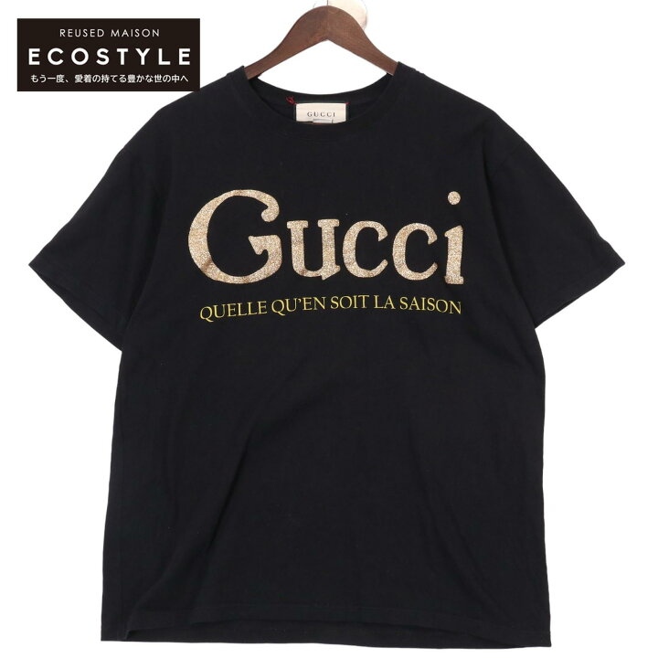 楽天市場】GUCCI グッチ 19AW 615044 グッチグリッタープリントTシャツ 