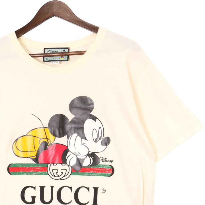 楽天市場】GUCCI グッチ ×ﾃﾞｨｽﾞﾆｰ 20SS ｱｲﾎﾞﾘｰ 492347 ﾐｯｷｰﾏｳｽTｼｬﾂ 