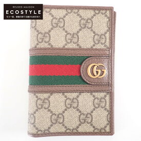 GUCCI グッチ 【美品】597620 オフィディア GG パスポートケース ベージュ/エボニー レディース 【中古】