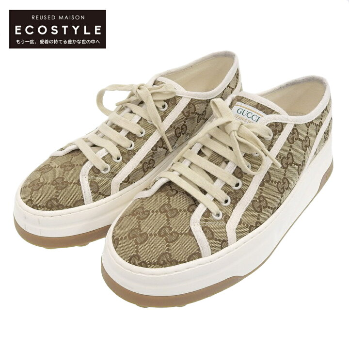 楽天市場】GUCCI グッチ 美品 GUCCI グッチ GGキャンバス ロートップ  