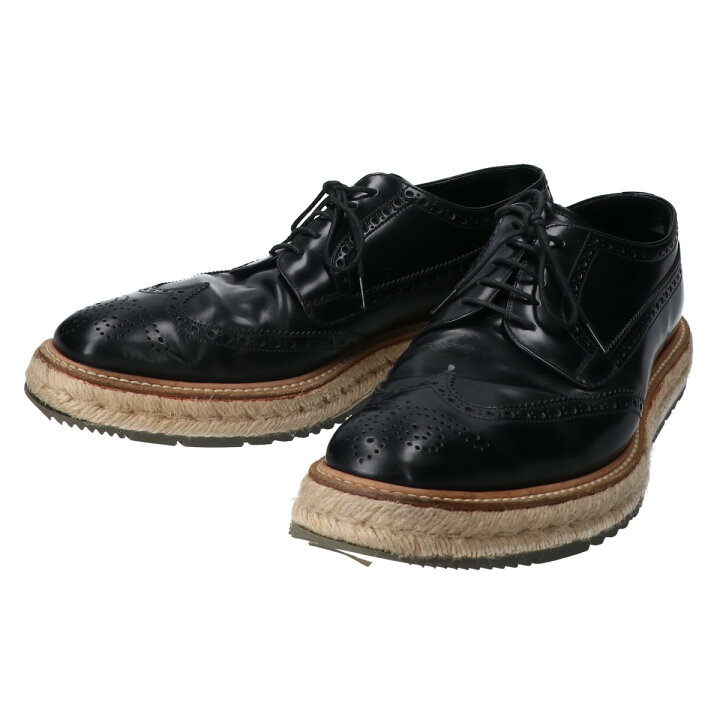 楽天市場】PRADA プラダ 2EG 015 ジュートソール ウイングチップ  