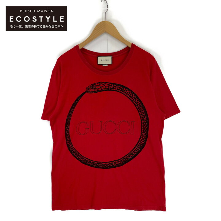 楽天市場】GUCCI グッチ 493117 スネークロゴプリントTシャツ トップス  