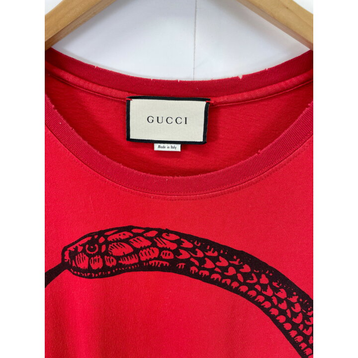楽天市場】GUCCI グッチ 493117 スネークロゴプリントTシャツ トップス 