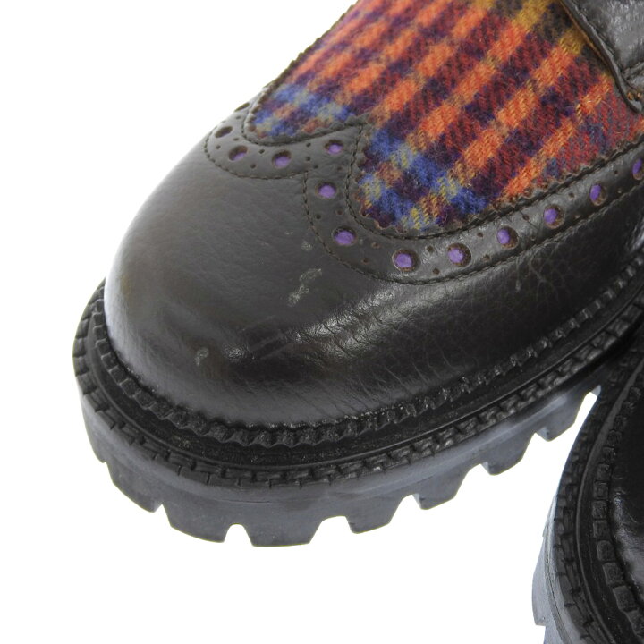 楽天市場】ETRO エトロ ETRO エトロ チェック ウイングチップ レザー  