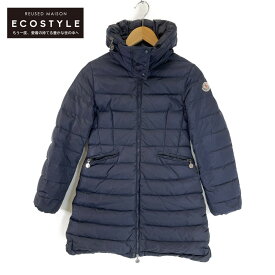 MONCLER モンクレール FLAMMEフラム ダウン コート 152cm ネイビー レディース 【中古】