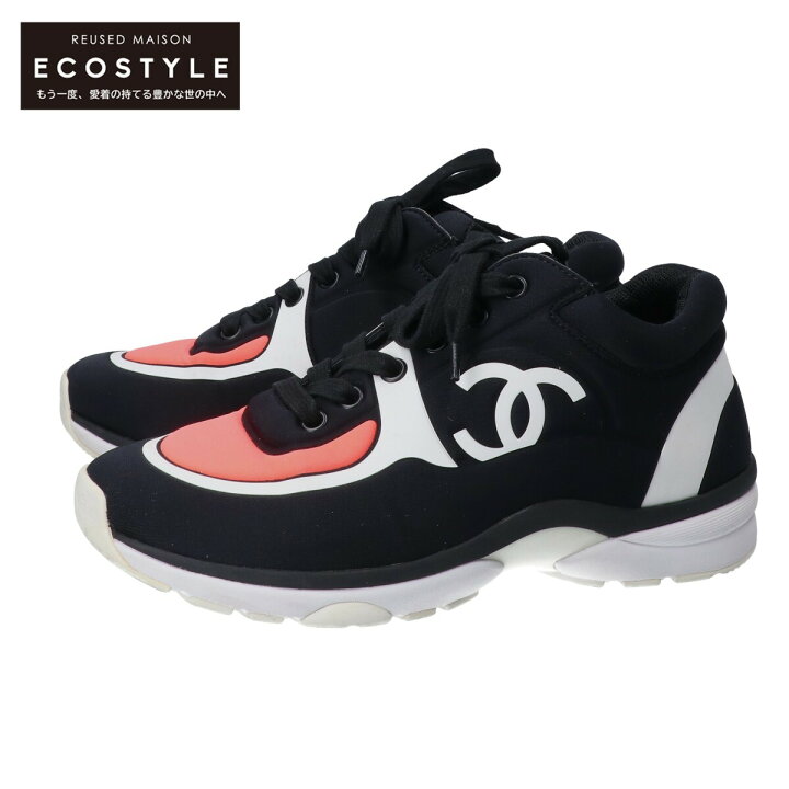 楽天市場】CHANEL シャネル 【美品】G34765 ココマーク スニーカー  