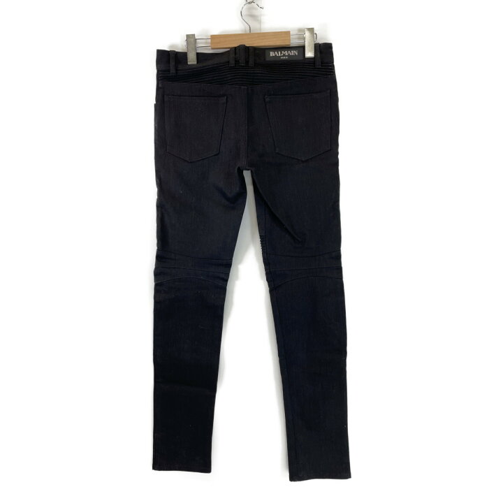 楽天市場】BALMAIN バルマン ブラック POHT551D204 バイカーデニム  