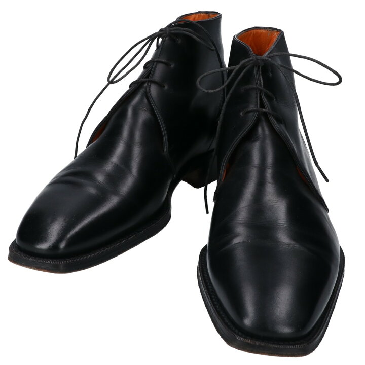 楽天市場】SANTONI サントーニ 【美品】4954 レザーチャッカブーツ 