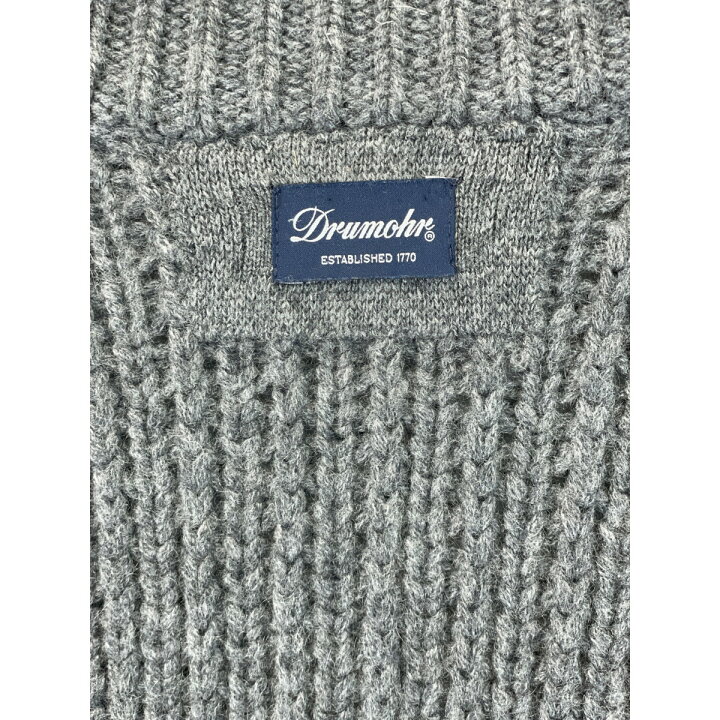 楽天市場】Drumohr ドルモア グレー ハイネック ケーブルニット 