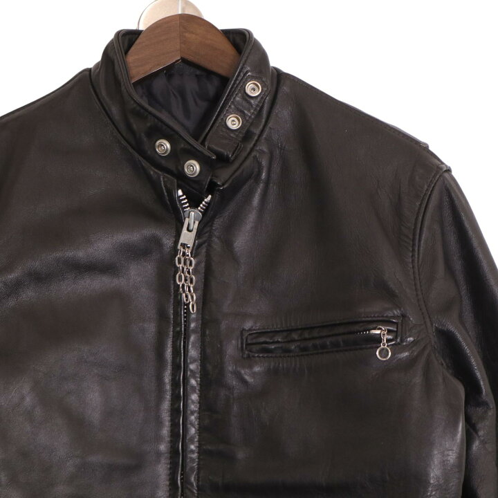 楽天市場】SCHOTT ショット ブラック 6410 シングル ライダース 