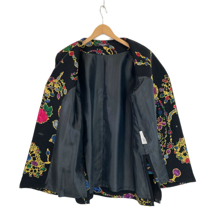 楽天市場】LEONARD レオナール 【美品】ジュエリー柄 ウール レザー 