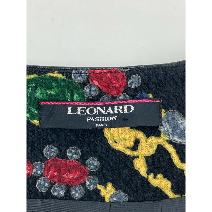 楽天市場】LEONARD レオナール 【美品】ジュエリー柄 ウール レザー 