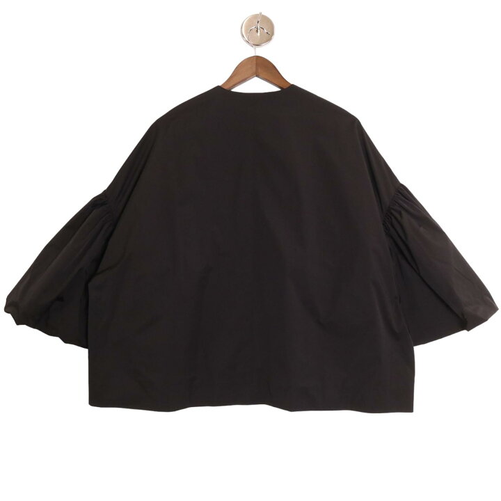 yori ヨリ タフタバルーンジャケットブラック 