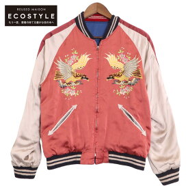 東洋エンタープライズ 【港商】TT15277-125 Early 1950s - Mid 1950s Style Acetate Souvenir Jacket "KOSHO & CO." Special Edition "JAPAN MAP" ジャケット 中 ピンク／ブルー メンズ 【中古】