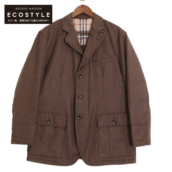 バーバリー ロンドン】Burberry London メルトン ライダースジャケット  