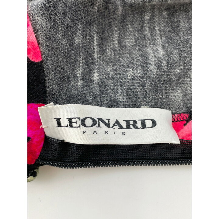 楽天市場】LEONARD レオナール 黒×赤 薔薇/バラデザイン ウール 