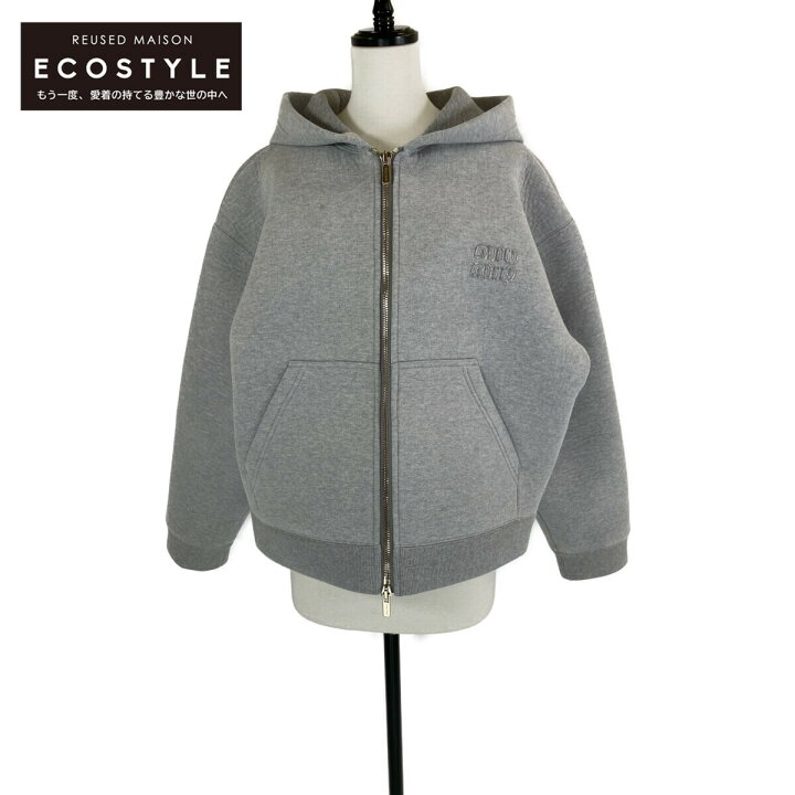 MIU MIU zip-up hoodie ミュウミュウジップアップパーカ 