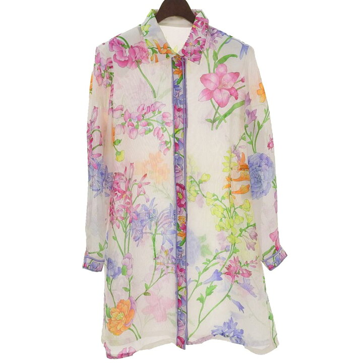 楽天市場】LEONARD レオナール 美品 LEONARD レオナール シルク 花柄  