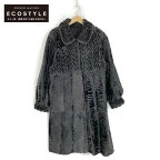 BUKHARA BUKHARA RUSSIAN KARAKUL ファー コート コート 38 ブラック レディース 【中古】