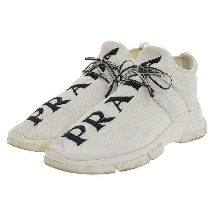 楽天市場】PRADA プラダ PRADA プラダ ニットファブリック ロゴ 