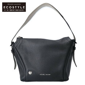 A.D.M.J. Accessoires De Mademoiselle ADMJ 【美品】23WSS01012 モーツァルト ソフトワンハンドル ショルダーバッグ/ ハンドバッグ ブラック レディース 【中古】