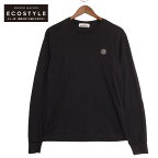 STONE ISLAND ストーンアイランド 21SS ブラック ロゴ 長袖Tシャツ 741522713 トップス S ブラック メンズ 【中古】