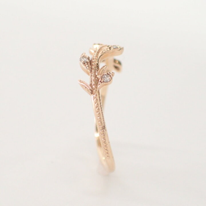 楽天市場】agete アガット 【美品】K10 0.04刻印 ダイヤモンド リーフ 