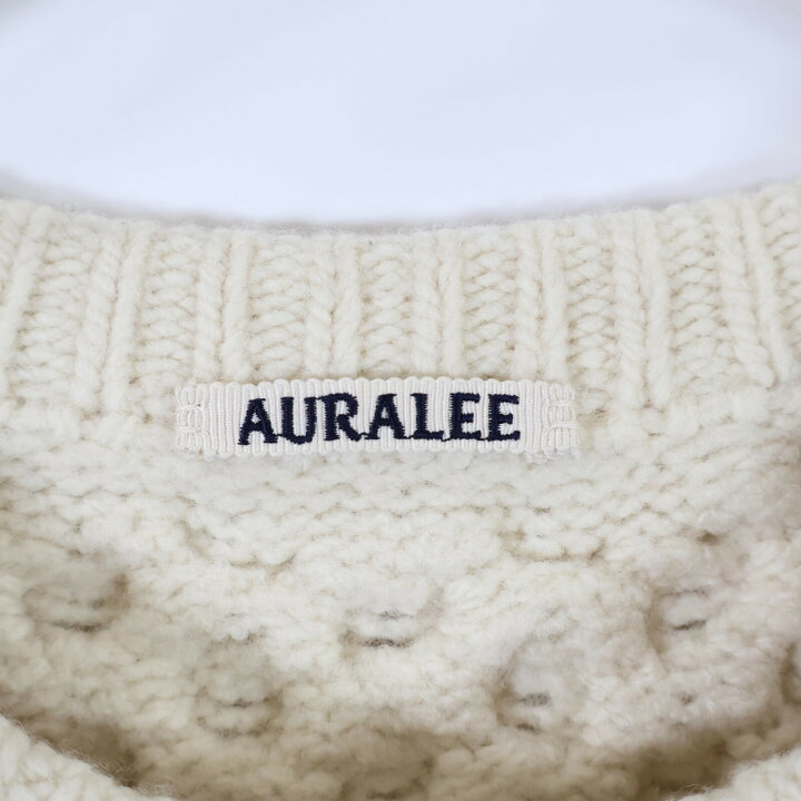 楽天市場】AURALEE オーラリー A8AP01FM アイボリー ケーブル編み 