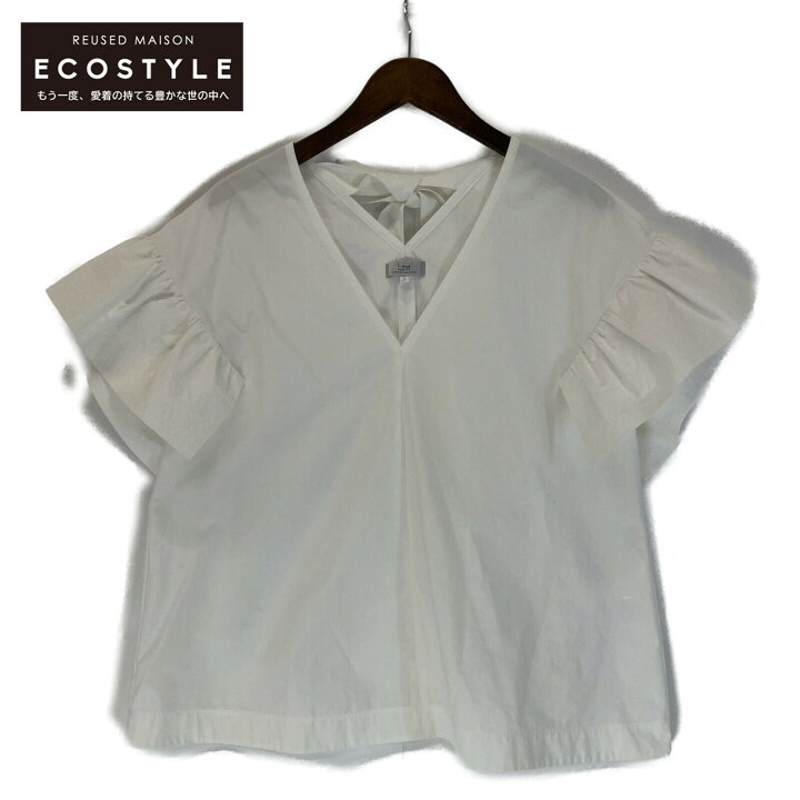 Drawer - Drawer 別注T-mat Masaki-Paris フリルブラウス ホワイトの  