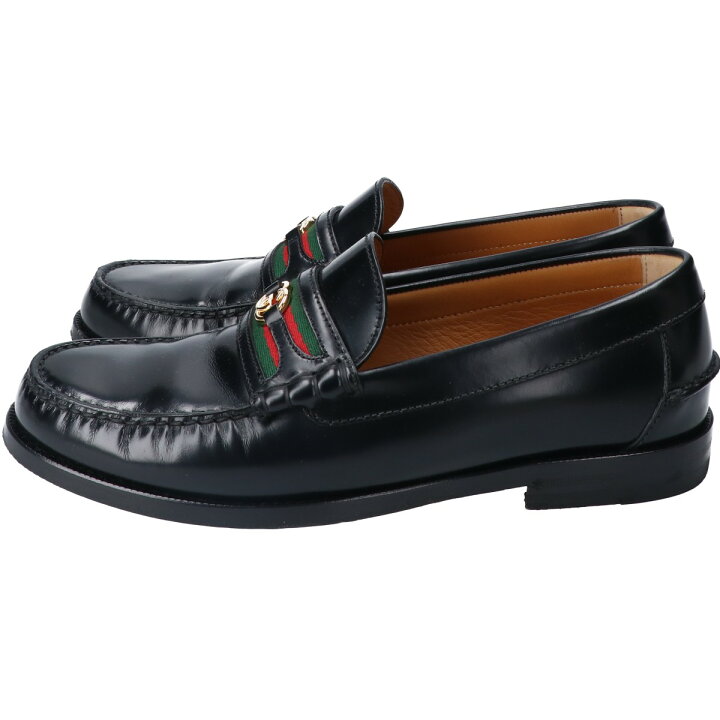 楽天市場】GUCCI グッチ 644724 GGシェリーライン レザー ローファー 