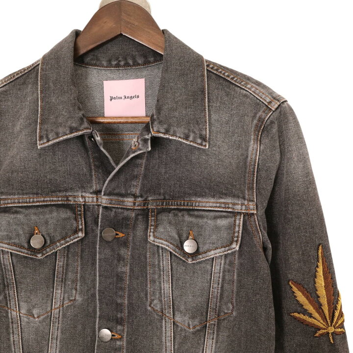 楽天市場】Palm Angels パームエンジェルス ブラック アーム刺繍 背面 