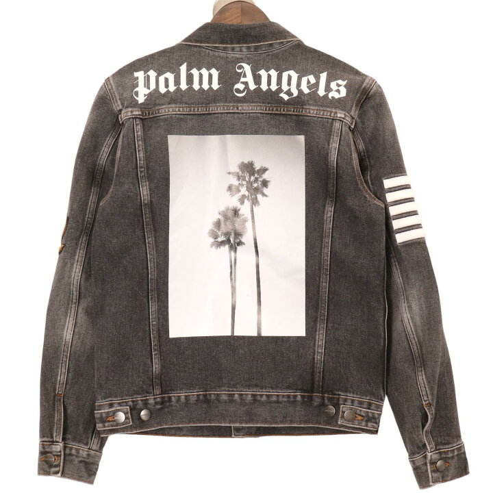 楽天市場】Palm Angels パームエンジェルス ブラック アーム刺繍 背面 
