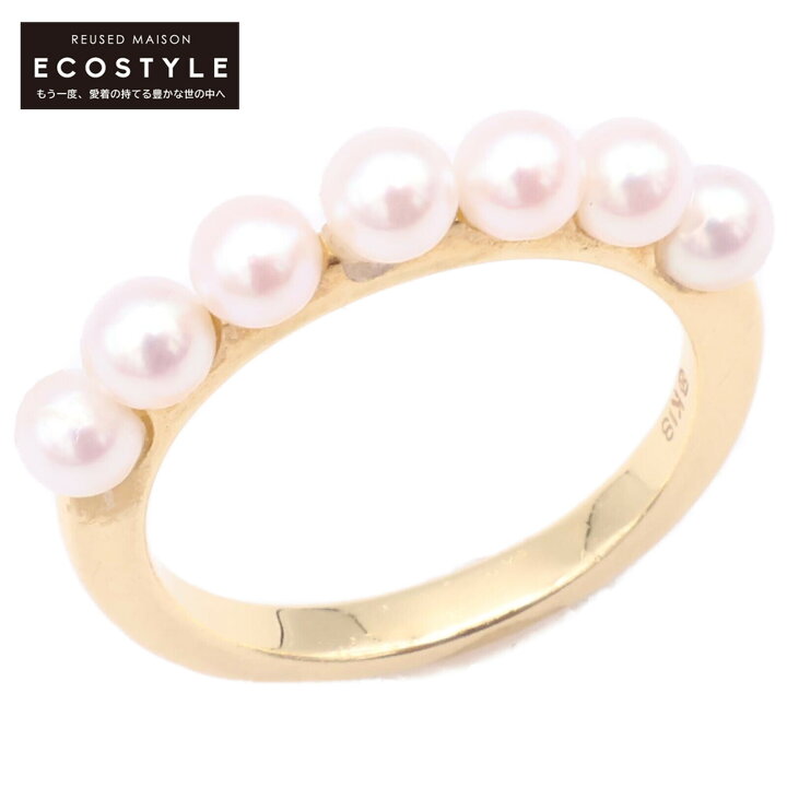 楽天市場】MIKIMOTO ミキモト 750YG 7Pベビーパール リング・指輪 