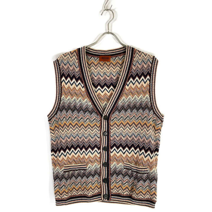 楽天市場】MISSONI ミッソーニ 521511 ﾏﾙﾁｶﾗｰ 総柄 ﾆｯﾄﾍﾞｽﾄ ベスト 48 
