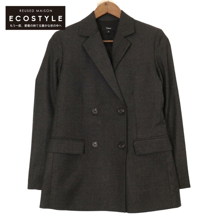 楽天市場】Theory セオリー 23AW チャコールグレー ウール Sleek 