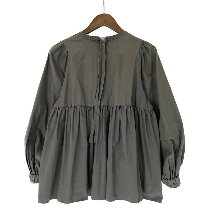 楽天市場】yori ヨリ ﾀﾞｰｸｸﾞﾚｰ ﾎﾞﾘｭｰﾑｽﾘｰﾌﾞAﾗｲﾝｺｯﾄﾝﾊﾞｯｸﾘﾎﾞﾝﾌﾞﾗｳｽ  