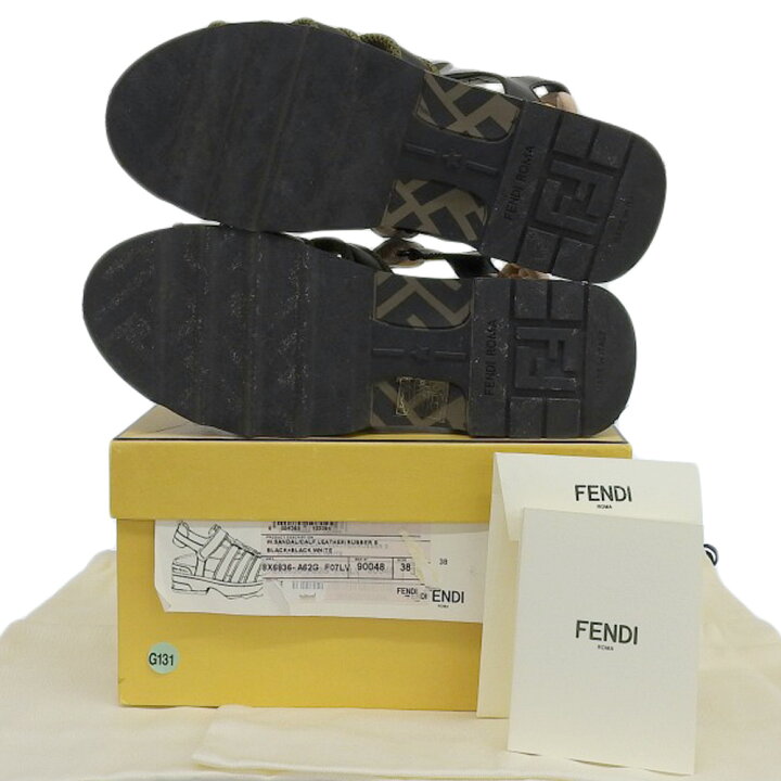 楽天市場】FENDI フェンディ FENDI フェンディ ズッカ柄 T-REXサンダル 