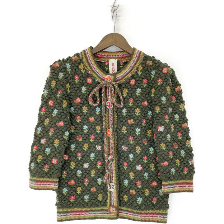 楽天市場】KENZO ケンゾー ｸﾞﾘｰﾝ defile 1GL41 03 ｳｰﾙ ﾌﾗﾜｰ ﾆｯﾄ 