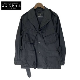 GRENFELL グレンフェル ブラック コットン サファリjacket ジャケット 36 ブラック メンズ 【中古】