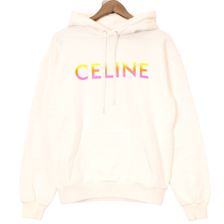楽天市場】CELINE セリーヌ 2Y753670Q 22AW 白 ｺｯﾄﾝ ｸﾞﾗﾃﾞｰｼｮﾝﾛｺﾞﾊﾟｰｶｰ 