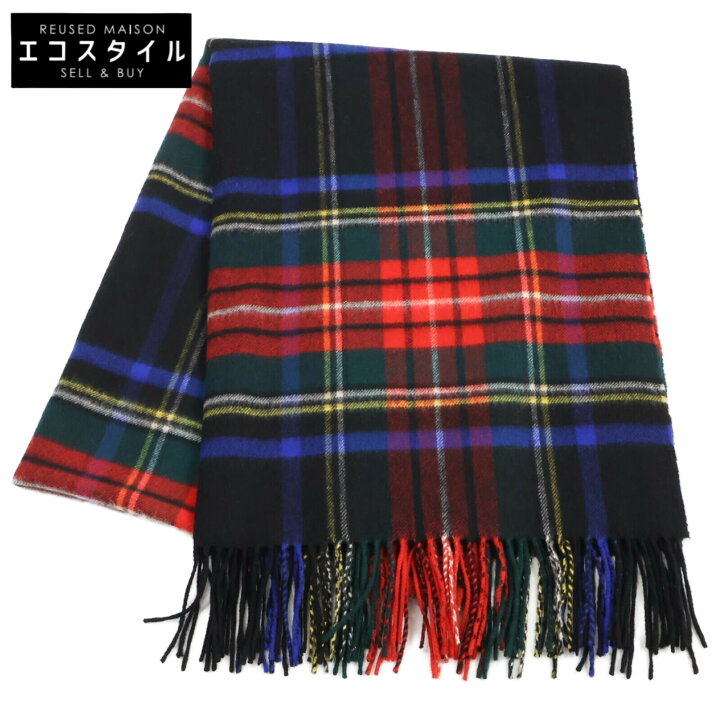 楽天市場】Johnstons ジョンソンズ 【美品】タータンチェック カシミヤ  
