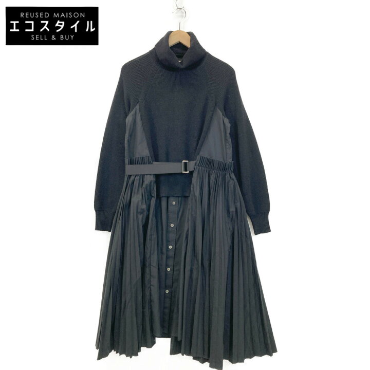 楽天市場】sacai サカイ SCW-044 タートルニット切替 ドッキング  