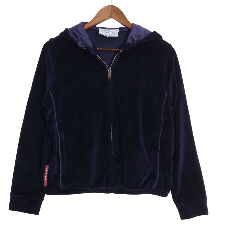 楽天市場】PRADA SPORT プラダスポーツ ベロアジップアップパーカー  