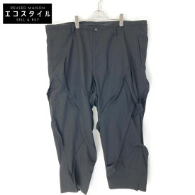 Yohji Yamamoto POUR HOMME ヨウジヤマモトプールオム HZ-P54-100 23SS ランダムタックパンツ ボトムス 3 ブラック メンズ 【中古】