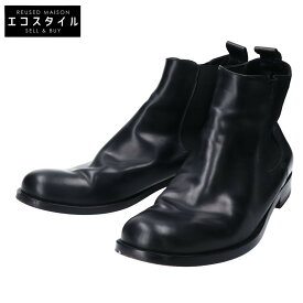 JIL SANDER ジルサンダー レザー サイドゴアブーツ/ シューズ 40 ブラック メンズ 【中古】