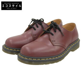 Dr.Martens ドクターマーチン 新品同様 DR. MARTENS ドクターマーチン 1461 3ホール ギブソン シューズ レザー メンズ チェリーレッド 8 シューズ 8(UK) チェリーレッド メンズ 【中古】