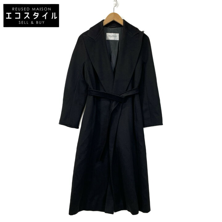 楽天市場】Max Mara マックスマーラ ブラック キャメル ロングコート 