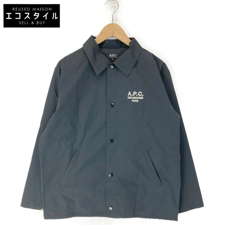 楽天市場】A.P.C. アーペーセー ブラック ナイロン コーチジャケット 