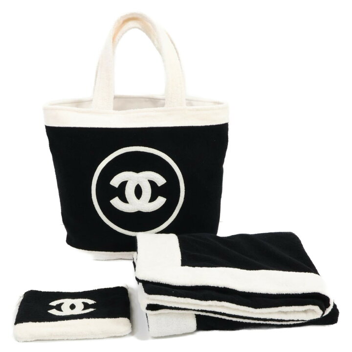 楽天市場】CHANEL シャネル ココマーク ビーチタオル、ビーチバッグ  