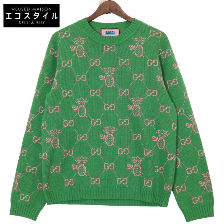 楽天市場】GUCCI グッチ 22AW 683091 グリーン パイナップル 